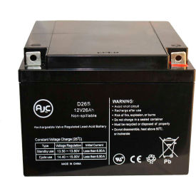 Battery Clerk LLC AJC-D26S-B-0-106298 AJC® Universal Power 12 Volt 26 Ah (UB12260) 12V 26Ah Alarm Battery image.