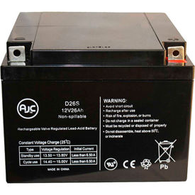 Battery Clerk LLC AJC-D26S-J-1-139983 AJC®  Kung Long WP26-12 Sealed Lead Acid - AGM - VRLA Battery image.