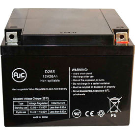 Battery Clerk LLC AJC-D26S-J-1-140108 AJC®  Zeus PC26-12NB  Sealed Lead Acid - AGM - VRLA Battery image.