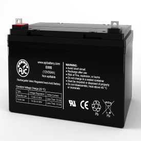 AJC Power Source U1-35 91-225 Sealed Lead Acid Replacement Battery 35Ah, 12V, NB