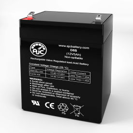 Battery Clerk LLC AJC-D5S-A-0-170223 AJC® Power Var ES412 Sealed Lead Acid Replacement Battery 5Ah, 12V, F1 image.