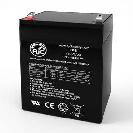 Battery Clerk LLC AJC-D5S-A-1-158253 AJC® Universal Power Group UB1250 Sealed Lead Acid Replacement Battery 5Ah, 12V, F2 image.