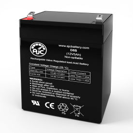 Battery Clerk LLC AJC-D5S-F2-F-2-186559 AJC® Mongoose M130 Electric Bicycle Replacement Battery 5Ah, 12V, F2 image.