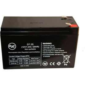 Battery Clerk LLC AJC-D7S-J-0-160455 AJC®  Parasystems PS-1270-F1 12V 7Ah Sealed Lead Acid Battery image.