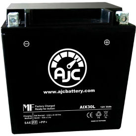 Battery Clerk LLC AJC-PS-AIX30L-500184 AJC Battery BMW R90/6 R90S 900CC Motorcycle Battery (1969-1976), 30 Amps, 12V, B Terminals image.