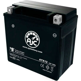 Battery Clerk LLC AJC-PS-ATX12-520112 AJC Battery Suzuki LT-F250 Ozark 250CC ATV Battery (2002-2016), 10 Amps, 12V, B Terminals image.