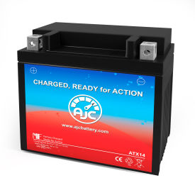 Battery Clerk LLC AJC-PS-ATX14-500712 AJC® Yamaha YZF750R 750CC Motorcycle Replacement Battery 1994-1998, 12V, B image.