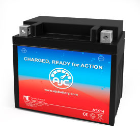 Battery Clerk LLC AJC-PS-ATX14-510977 AJC® BMW HP2 Sport Megamoto 1200CC Motorcycle Replacement Battery 2011, 12V, B image.