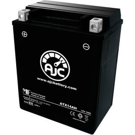 Battery Clerk LLC AJC-PS-ATX14AH-500224 AJC Battery Power Max GTX14AH-BS Battery, 14 Amps, 12V, B Terminals image.