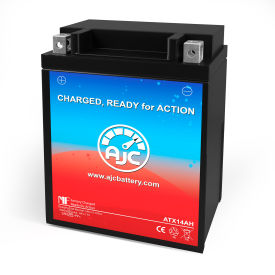 Battery Clerk LLC AJC-PS-ATX14AH-510288 AJC® Arctic Cat Jag 440 431CC Snowmobile Replacement Battery 1981-1999, 12V, B image.