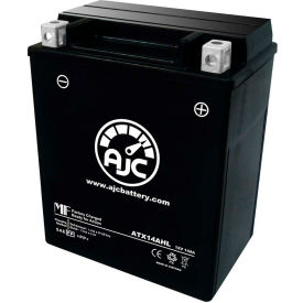 Battery Clerk LLC AJC-PS-ATX14AHL-510286 AJC Battery Arctic Cat Cheetah 440 1-Speed 431CC Snowmobile Battery (1994), 14 Amps, 12V image.