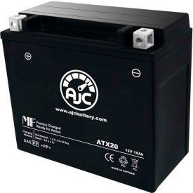 Battery Clerk LLC AJC-PS-ATX20-500229 AJC Battery Power Max GTX20-BS Battery, 18 Amps, 12V, B Terminals image.