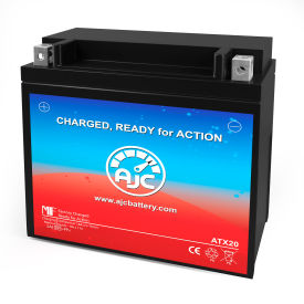 Battery Clerk LLC AJC-PS-ATX20-523887 AJC® Chrome 20-BS Powersports Replacement Battery, 12V, B image.