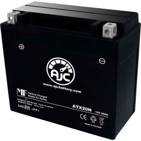 Battery Clerk LLC AJC-PS-ATX20H-500064 AJC Battery Arctic Cat Lynx 2000 LT 570CC Snowmobile Battery (2015), 20 Amps, 12V, B Terminals image.