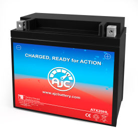 Battery Clerk LLC AJC-PS-ATX20HL-524865 AJC® Victory Arlen Ness Jackpot 1634CC Motorcycle Replacement Battery 2006-2008, 12V, B image.