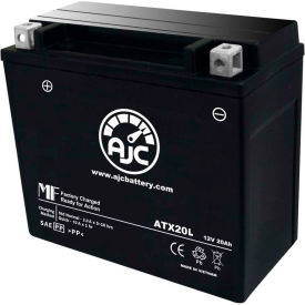 Battery Clerk LLC AJC-PS-ATX20L-500307 AJC Battery Scorpion YTX20L-BS Battery, 18 Amps, 12V, B Terminals image.