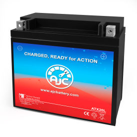 Battery Clerk LLC AJC-PS-ATX20L-512958 AJC® Kawasaki KAF540 Mule 2020 540CC ATV Replacement Battery 1990-1993, 12V, B image.