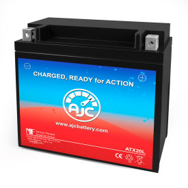 Battery Clerk LLC AJC-PS-ATX20L-521311 AJC® Kawasaki KAF620 Mule 2520 Turf 620CC UTV Replacement Battery, 12V, B image.