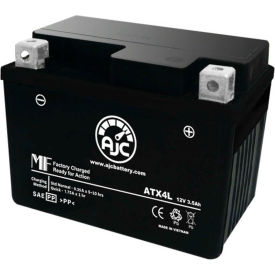 Battery Clerk LLC AJC-PS-ATX4L-514896 AJC Battery TAOTAO ATA-125E 125CC ATV Battery (2009-2011), 3.5 Amps, 12V, B Terminals image.