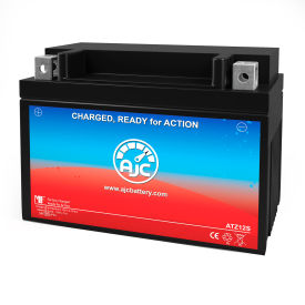 Battery Clerk LLC AJC-PS-ATZ12S-528272 AJC® Chrome YTZ14S-BS Powersports Replacement Battery, 12V, B image.