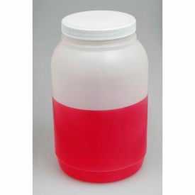 Bel-Art Products 10638-1010 Bel-Art Wide Mouth Gallon Bottle 106381010, HDPE, 4000ml, 110mm Closure, White Cap, 1/PK image.
