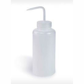 Bel-Art Products 11620-1000 Bel-Art LDPE Wash Bottles 116201000, 1000ml, Natural Cap, Wide Mouth, 3/PK image.