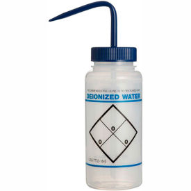 SKS Science Products - Lab Bottles, Leak Proof, Natural Polypro Wide Mouth Water  Bottles w/ Plastic Caps