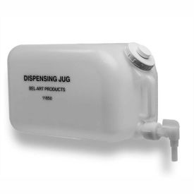 Bel-Art Products 11850-0000 Bel-Art Dispensing Jug 118500000, HDPE, 20 Liters, 9-7/8" Sq. x 15"H, 1/PK image.