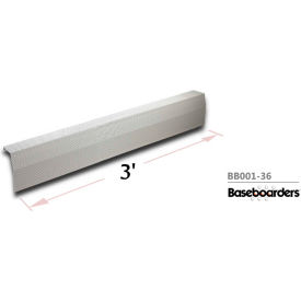 Buss General Partner Co. Ltd BB001-36-WHT Baseboarders® Premium Series 3 ft Steel Easy Slip-on Baseboard Heater Cover, White image.