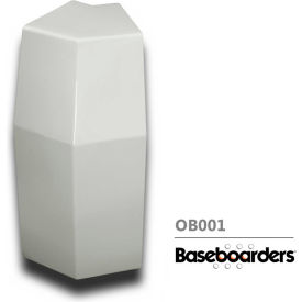 Buss General Partner Co. Ltd OB001-WHT Baseboarders® Outside 135° Corner For Premium OB001 Bay Window image.