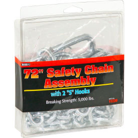 Buyers Products Co. 11220 Safety Chain 9/32 X 72 W 7/16 Heat Treated S Hooks - Min Qty 5 image.