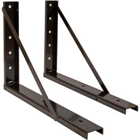 Buyers Products Co. 1701011 Buyers Products 18" x 24" Welded Black Formed Steel Mounting Brackets image.