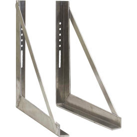 Buyers Products Co. 1701031 Buyers Products 18" x 18" Welded Stainless Steel Mounting Brackets image.