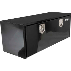 Buyers Products Co. 1702115 Buyers Steel Underbody Truck Box w/ Stainless Steel Rotary Paddle - Black 18x18x60 - 1702115 image.