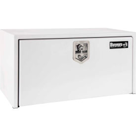Buyers Products Co. 1702400 Buyers Steel Underbody Truck Box w/ Stainless Steel T-Handle - White 18x18x24 - 1702400 image.