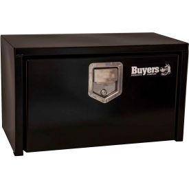 Buyers Products Co. 1703100 Buyers Steel Underbody Truck Box w/ Stainless Steel Rotary Paddle - Black 14x16x24 - 1703100 image.