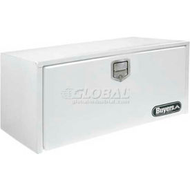 Buyers Products Co. 1703203 Buyers Steel Underbody Truck Box w/ Stainless Steel Rotary Paddle - White 14x16x30 - 1703203 image.