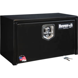 Buyers Products Co. 1703350 Buyers Steel Underbody Truck Box w/ Stainless Steel T-Handle - Black 14x12x24 - 1703350 image.