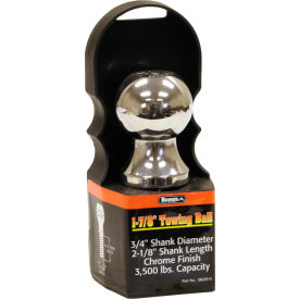 Buyers Products Co. 1802015 Towing Ball - 1-7/8" Dia. X 2-1/8" Shank - 3,500 Lb. Cap. Chrome - Min Qty 5 image.