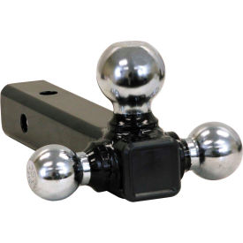 Buyers Products Co. 1802205 Buyers Products Tri-Ball Hitch-Solid Shank w/ Chrome Balls - 1802205 image.