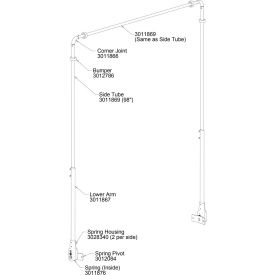 Buyers Products Co. 3011869 Buyers Aluminum Upper Tarp Arm - 3011869 image.
