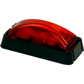 Buyers Products Co. 5622103 2-1/2" Rectangular 3 Led Red Marker Light - Min Qty 5 image.