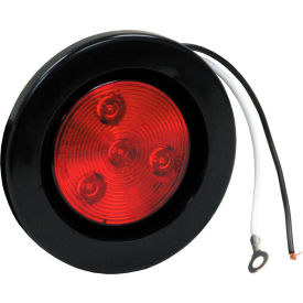 Buyers Products Co. 5622514 2-1/2" Round 1 Led Red Marker Light W/ Grommet & Plug - Min Qty 6 image.