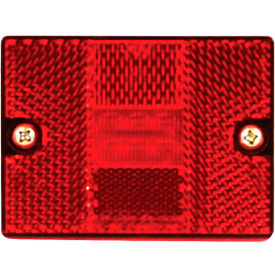 Buyers Products Co. 5622716 Buyers 2.875" Red Rectangular Marker/Clearance Light With Reflex With 6 LED - 5622716 image.