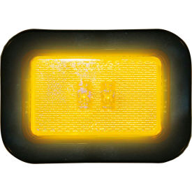 Buyers Products Co. 5623122 Buyers 3.125" Amber Rectangular LED Marker/Clearance Light with Reflex Kit - 5623122 image.