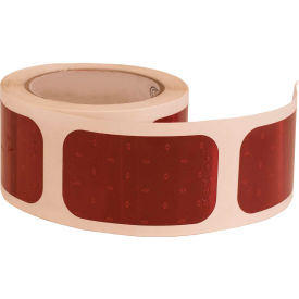 Buyers Products Co. 5623520 Buyers 3.5" Red Rectangular DOT Stick-On Reflectors - 500 Per Roll - 5623520 image.