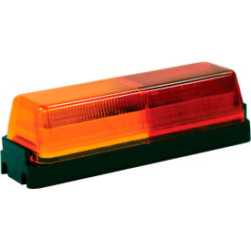 Buyers Products Co. 5623711 Buyers 3.75" Amber/Red Rectangular Marker/Clearance Light Kit With Plug/Bracket - 5623711 image.