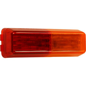 Buyers Products Co. 5623712 Buyers 3.75" Amber/Red Rectangular Marker/Clearance Light With 2 LED - 5623712 image.