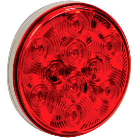 Buyers Products Co. 5624151 Buyers 4" Red round Stop/Turn/Tail Light With 10 LED With AMP-Style Connection - 5624151 image.