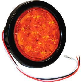 Buyers Products Co. 5624210 4" Round 10 Led Amber Turn & Park Light W/ Grommet & Plug - Min Qty 3 image.